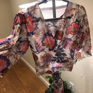 Express flower blouse
